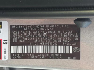 2022 Toyota Camry LE