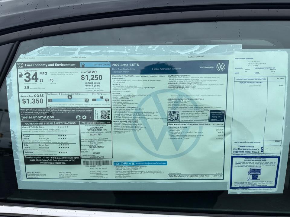 2027 Volkswagen Jetta S