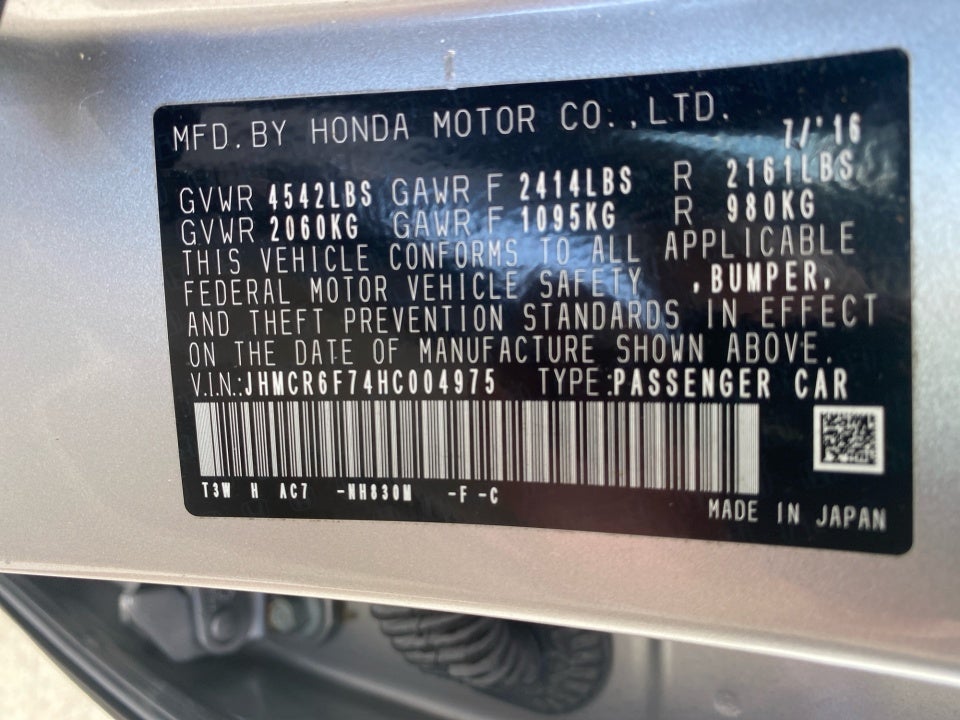 2017 Honda Accord Hybrid Touring
