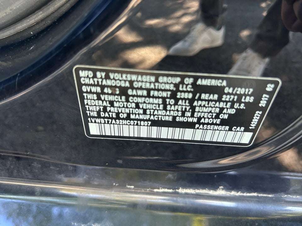 2017 Volkswagen Passat 1.8T SE