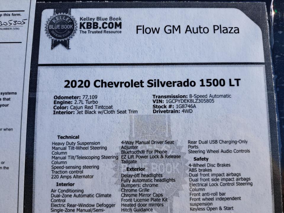2020 Chevrolet Silverado 1500 LT