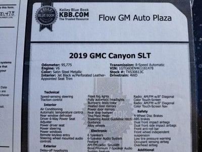 2019 GMC Canyon 4WD SLT
