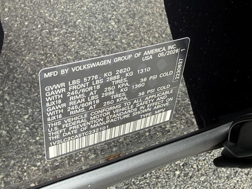2026 Volkswagen Atlas Cross Sport 2.0T SE