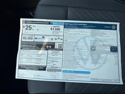 2026 Volkswagen Tiguan SE R-Line Black