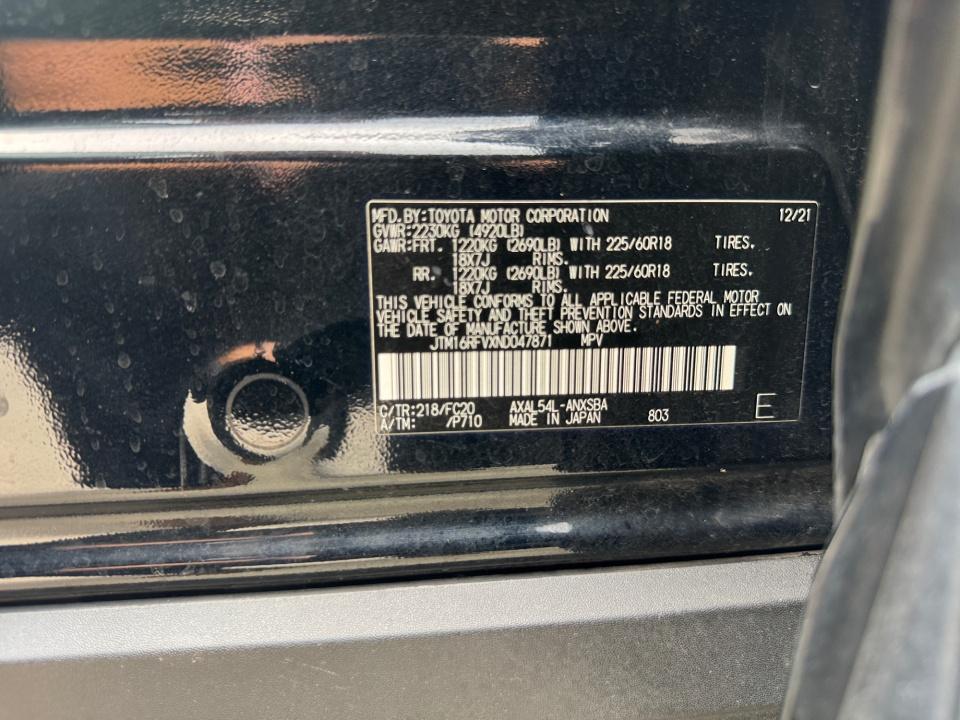 2022 Toyota RAV4 Hybrid Hybrid SE