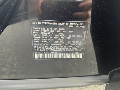 2026 Volkswagen Atlas Cross Sport 2.0T SEL Premium R-Line
