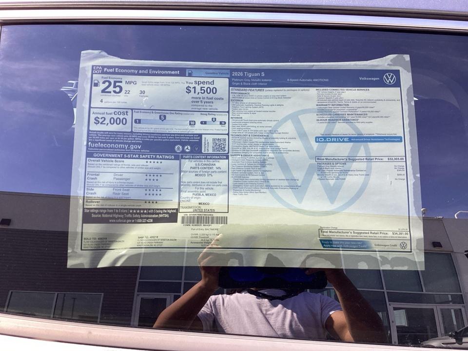 2026 Volkswagen Tiguan S