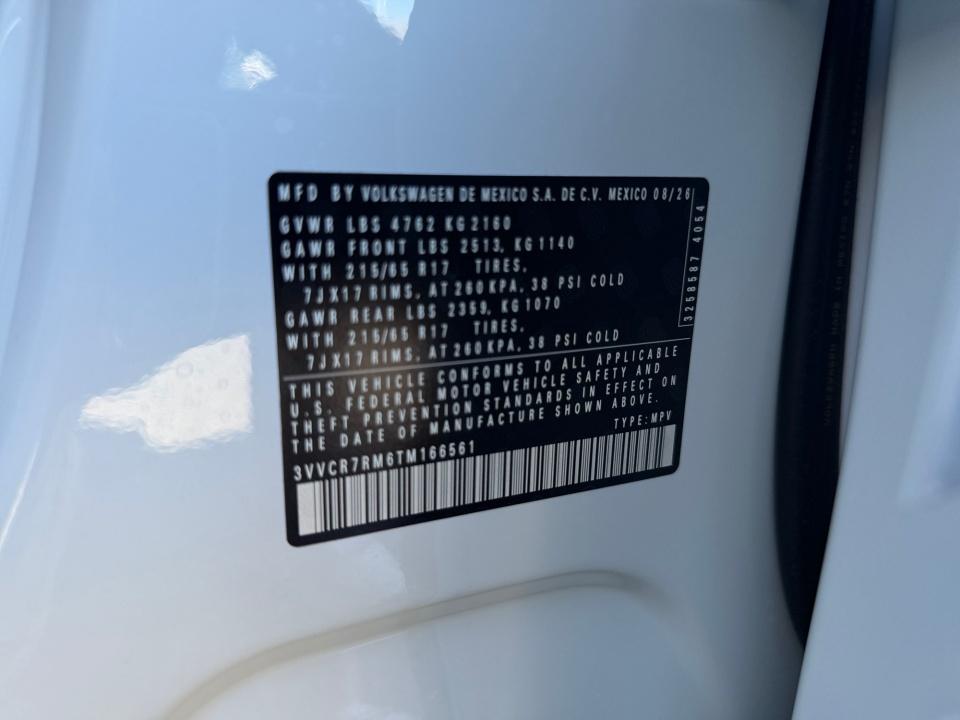 2026 Volkswagen Tiguan S