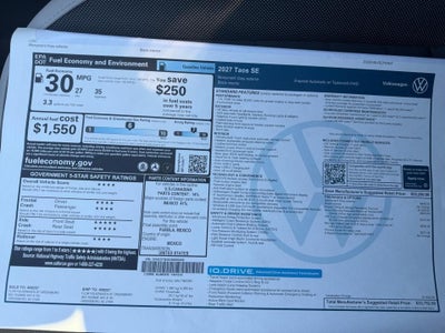 2027 Volkswagen Taos SE
