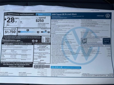 2026 Volkswagen Tiguan SE R-Line Black