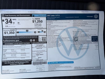 2027 Volkswagen Jetta S