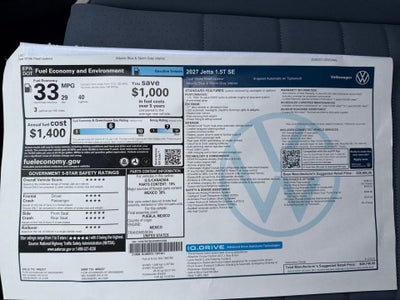 2027 Volkswagen Jetta SE