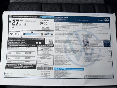 2026 Volkswagen Golf GTI SE