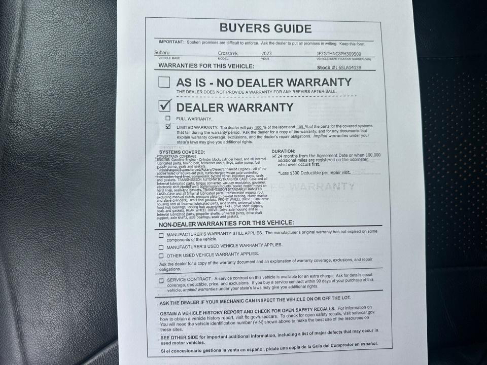 2023 Subaru Crosstrek Limited