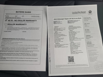 2026 Volkswagen Tiguan SE R-Line Black