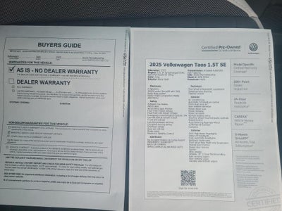 2025 Volkswagen Taos SE